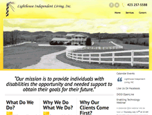 Tablet Screenshot of lighthouseindependentliving.com